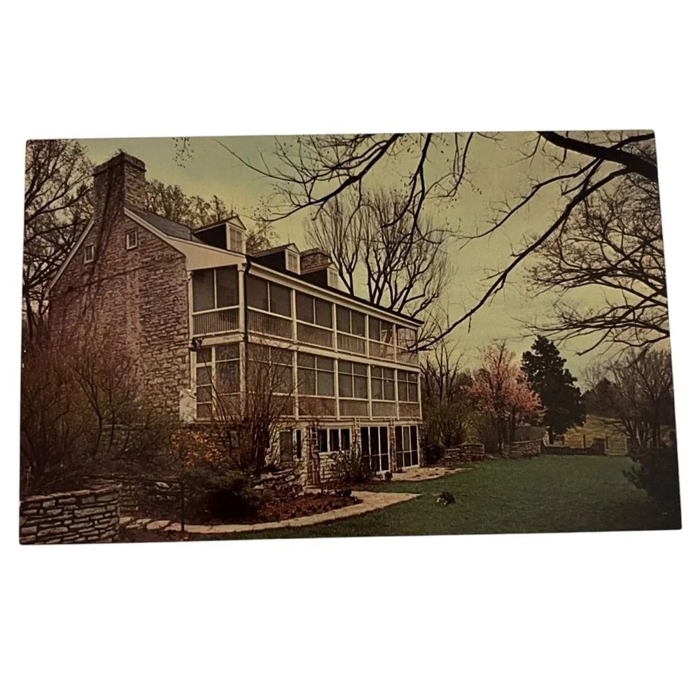Unused Vintage Post Card Daniel Boone Home Art Grossman Photo 1962 St Louis